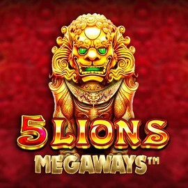 5 Lions Megaways slot logo by Pragmatic Play at Casina Casino