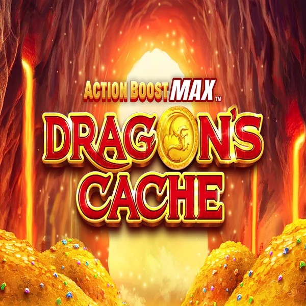 Action Boost Max Dragon's Cache slot visual from SpinPlay Games available on casinacasino.eu.com