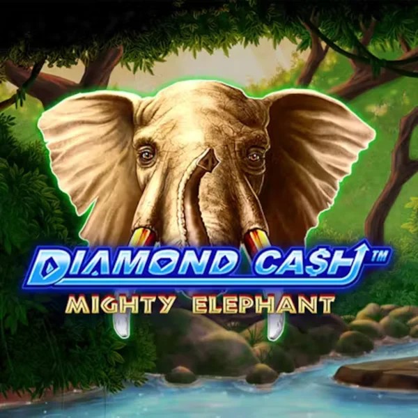 Diamond Cash Mighty Elephant slot visual from Greentube available on casinacasino.eu.com
