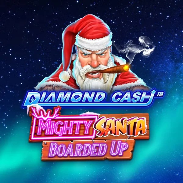 Diamond Cash Mighty Santa Boarded Up slot logo by Greentube at Casina Casino