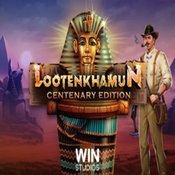Official Slots logo: Loot'en Khamun the Dead Sea Scrolls by Win Studios at Casina Casino