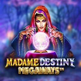 Madame Destiny Megaways slot logo by Pragmatic Play at Casina Casino