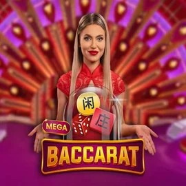 Mega Baccarat game by Pragmatic Play – logo hosted on Casina Casino