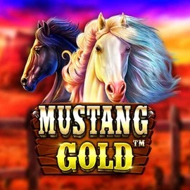 Mustang Gold online game logo by Pragmatic Play on casinacasino.eu.com