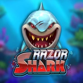 Razor Shark slot logo by Push Gaming at Casina Casino