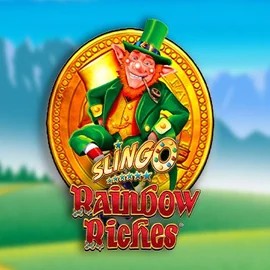 Slingo Rainbow Riches slot visual from Gaming Realms available on casinacasino.eu.com