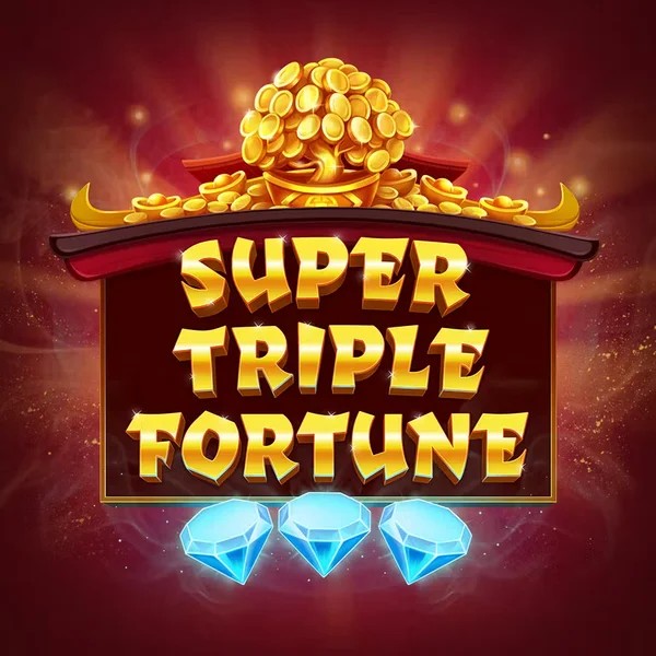 Super Triple Fortune slot logo by Greentube at Casina Casino