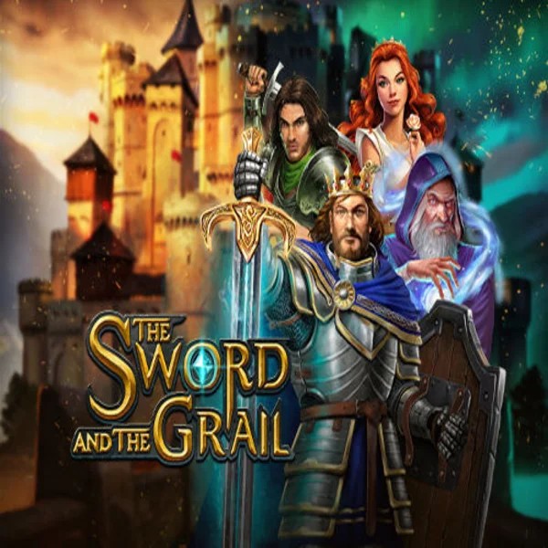 The Sword and the Grail slot logo by Play'n GO at Casina Casino